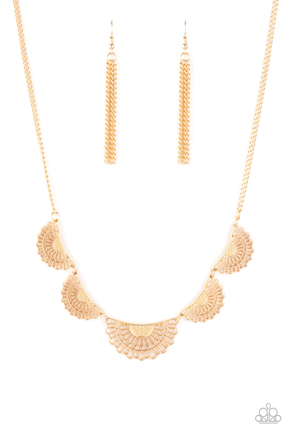 Fanned Out Fashion - Gold - Bella Bling by Natalie