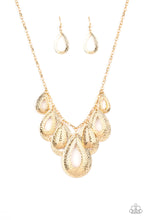 Load image into Gallery viewer, Paparazzi Teardrop Tempest - Gold - Bella Bling by Natalie

