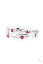 Load image into Gallery viewer, Bangle Belle - Red  Paparazzi Accessories - Bella Bling by Natalie
