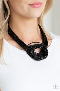 Paparazzi Knotted Knockout - Black - Bella Bling by Natalie