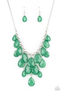 Paparazzi Front Row Flamboyance - Green - Bella Bling by Natalie