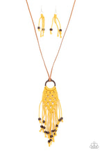 Load image into Gallery viewer, Its Beyond MACRAME! - Yellow   Paparazzi Accessories - Bella Bling by Natalie
