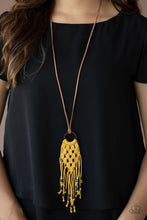 Load image into Gallery viewer, Its Beyond MACRAME! - Yellow   Paparazzi Accessories - Bella Bling by Natalie
