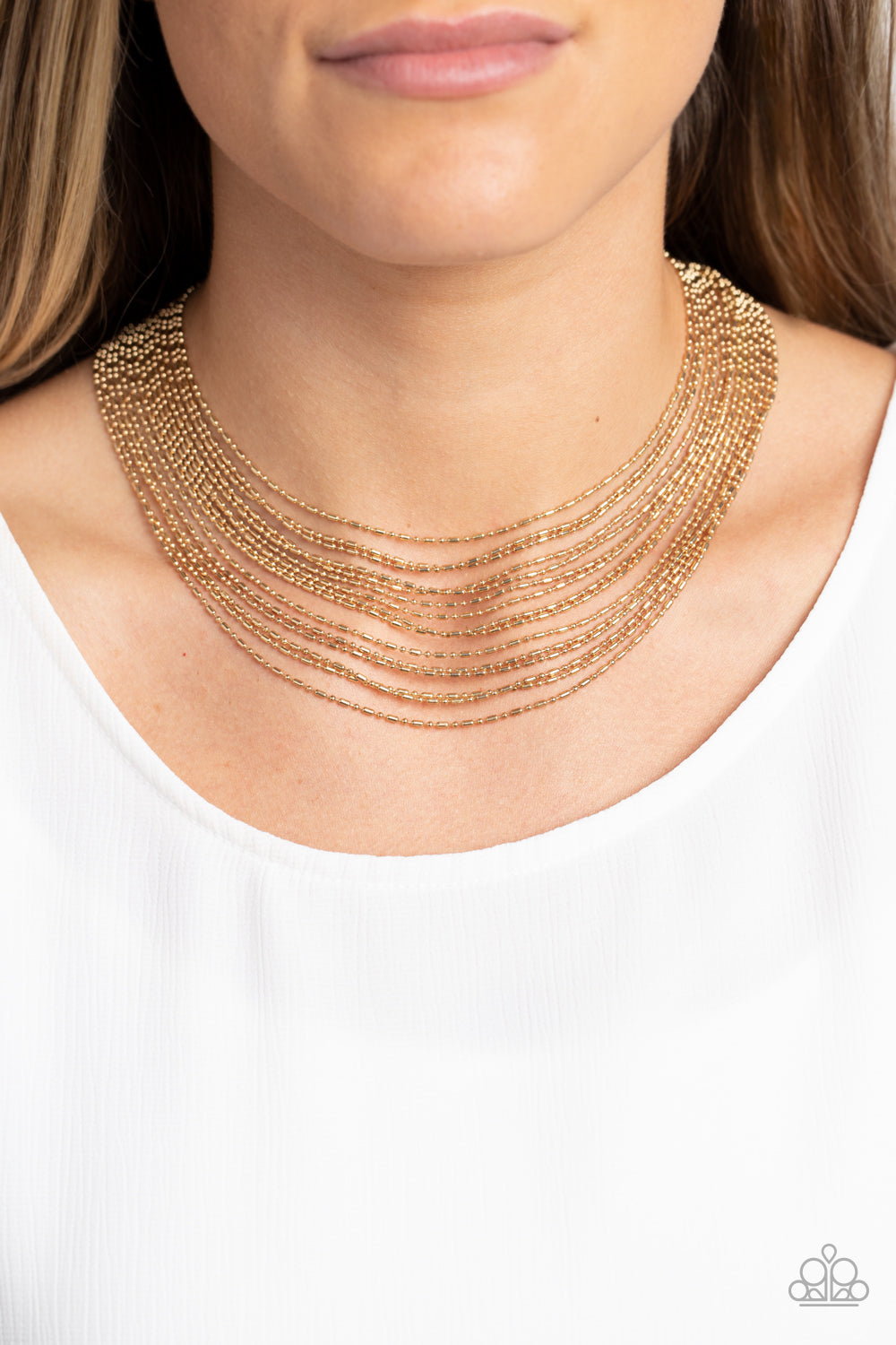 Cascading Chains - Gold - Bella Bling by Natalie