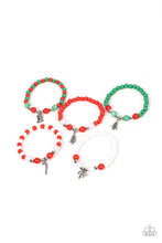 Load image into Gallery viewer, Paparazzi Starlet Shimmer Bracelet Kit Christmas Colored Beads - Bella Bling by Natalie
