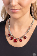 Load image into Gallery viewer, Paparazzi Alternating Audacity - Red - Bella Bling by Natalie
