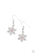 Load image into Gallery viewer, Paparazzi Starlet Shimmer Earring Kit iridescent snowflakes - Bella Bling by Natalie
