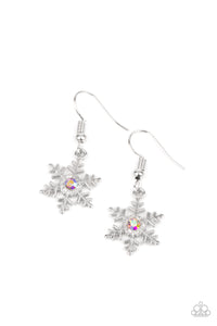 Paparazzi Starlet Shimmer Earring Kit iridescent snowflakes - Bella Bling by Natalie
