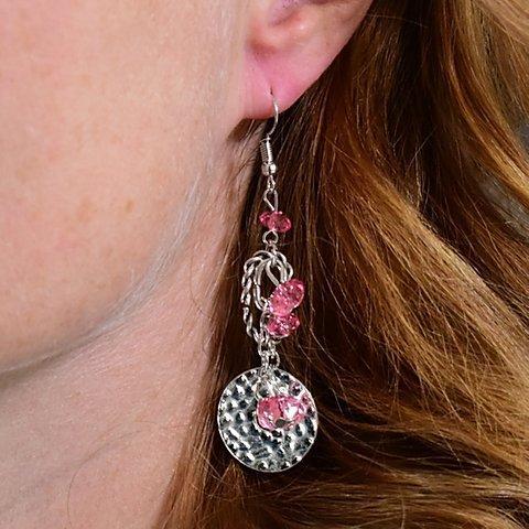 Paparazzi Seaside Catch - Pink Earrings - Bella Bling by Natalie